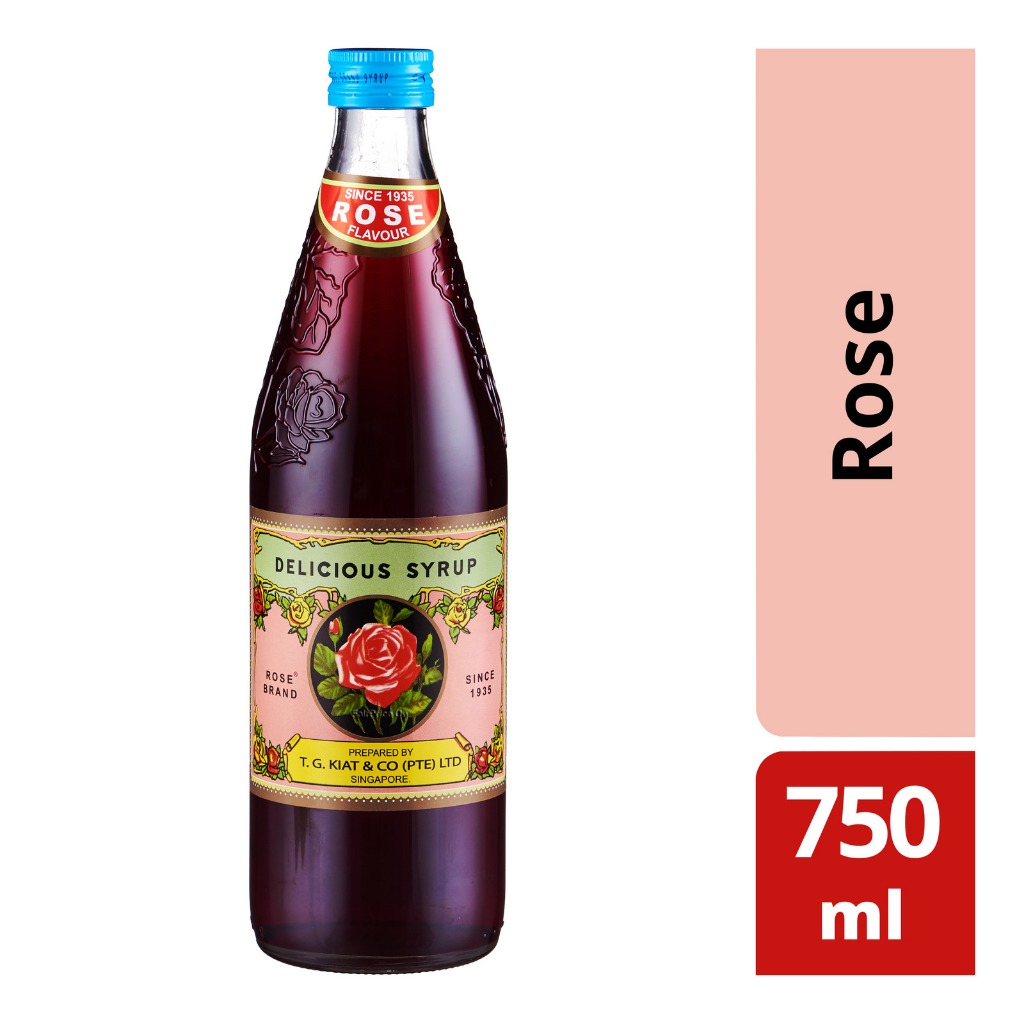 

Rose Syrup TG Kiat F&N Delicious Rose Syrup Singapore 750ml Sirup Rose Merah Rose Brand Syrup