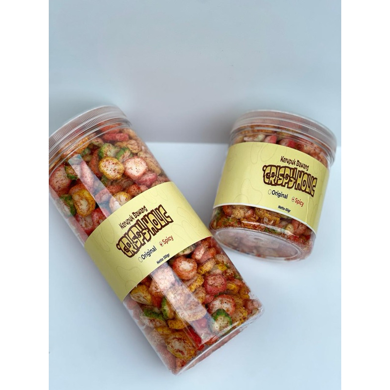 

Crispy Holic - Kerupuk Bawang Pedas / Snack / Camilan / Keripik / Kerupuk Bawang Pedas Bentuk Koin