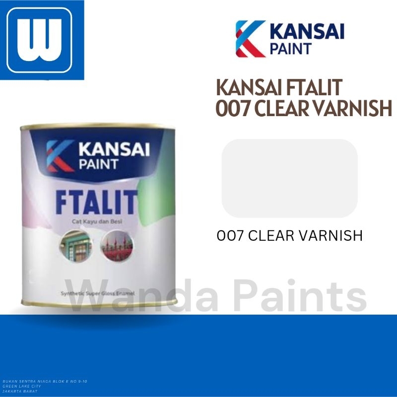 

BH01 CAT FTALIT CLEAR VARNISH TRANSPARAN (1 KG)