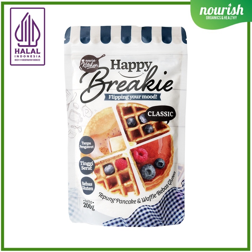 

Makin murah Happy Breakie Gluten Free Pancake Waffle Mix Classic 2gr