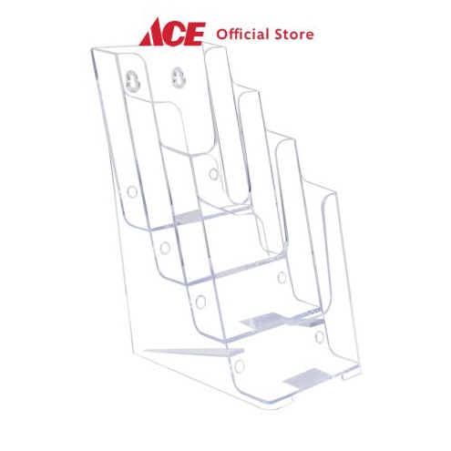 

KODE B24E Ace Odi Holder Brosur Potrait 4 Tingkat 13 A4 Tempat Brosur Akrilik Dekorasi Meja Frame Sign Holder