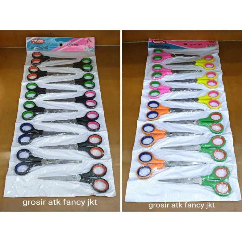 

KODE Q44B 12 buah Gunting Scissors 65 Inch 16 cm Sedang Stainless Steel Gunting Renceng Renteng Warna 838