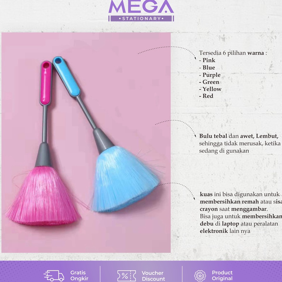 

Mau Hemat Kuas Sulak Crayon Pembersih Remah Debu Laptop dan Elektronik PREMIUM