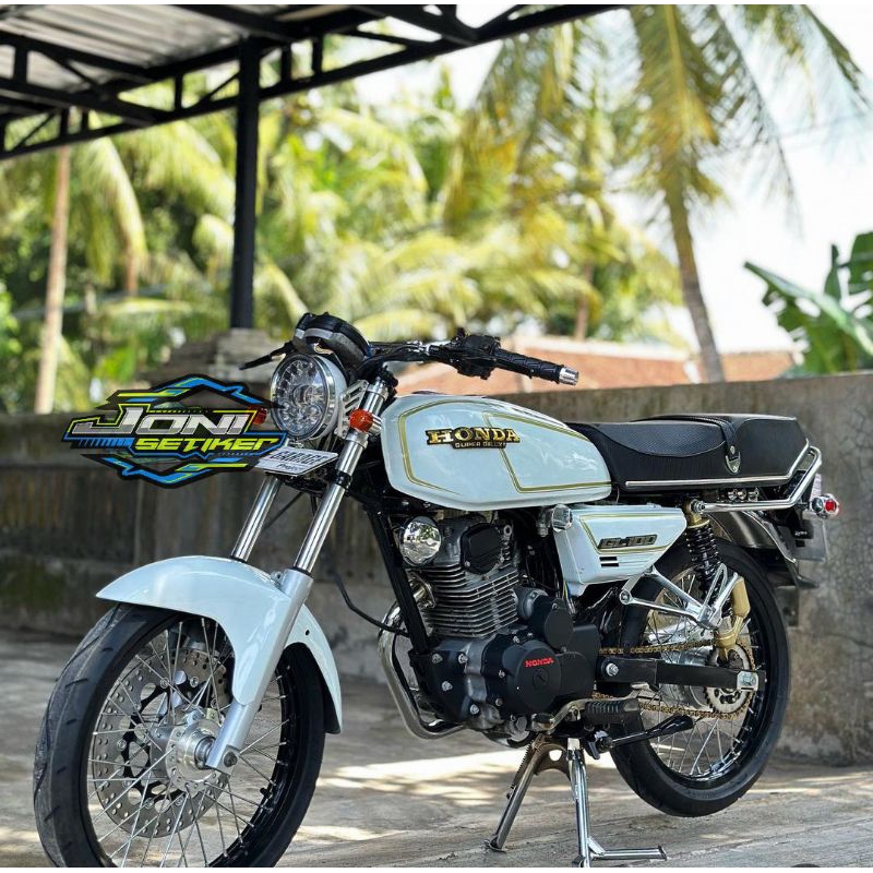 Striping lis sticker srandar ori honda Gl 100 Striping GL 100 Gold Gold transparan