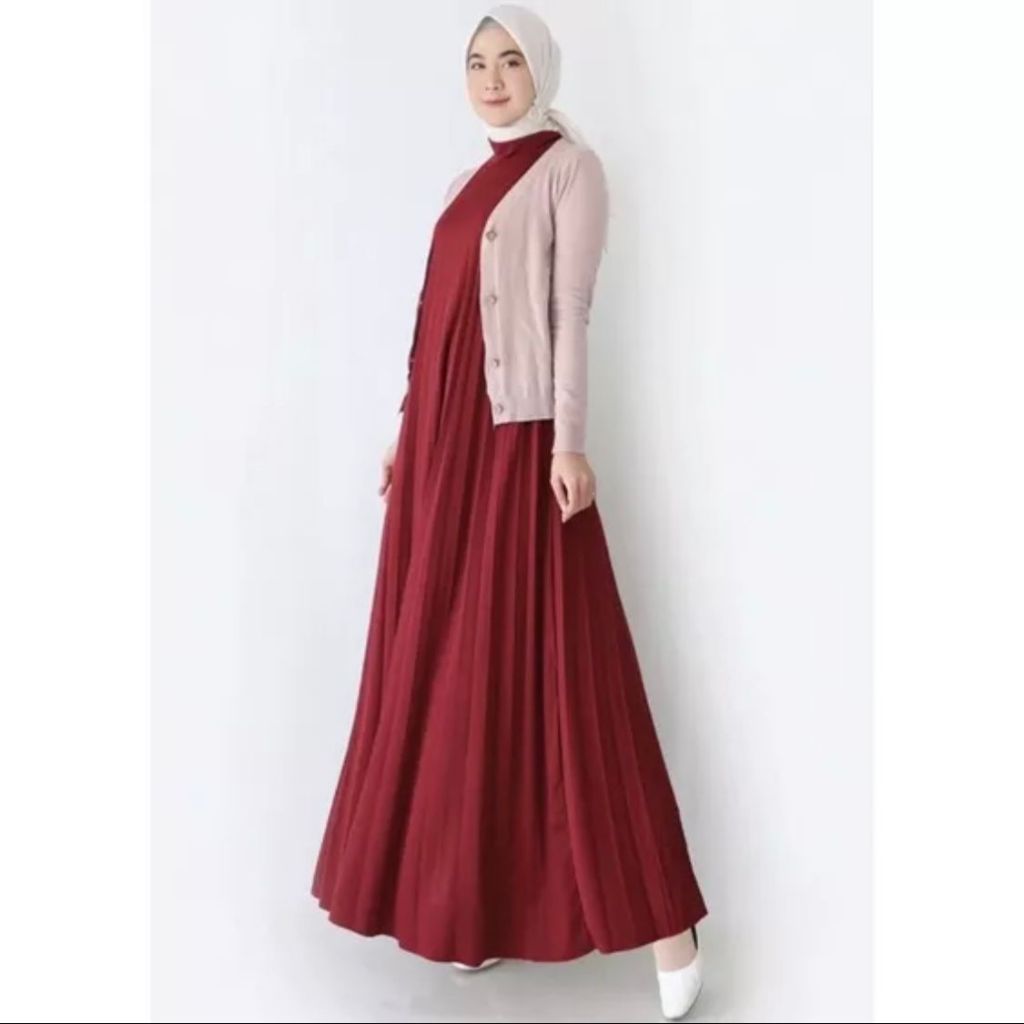 GAMIS PLISKET YUKENSI JUMBO HYGET PREMIUM/ INNER DRESS PLISKET JUMBO
