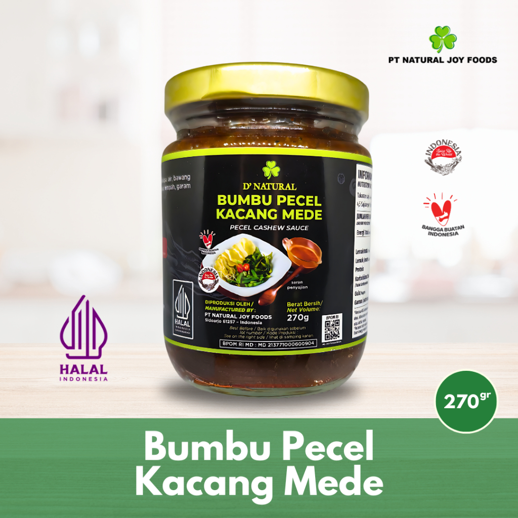 

Bumbu Pecel Mente Tanpa MSG DNatural - 270 gr