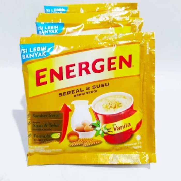 

1 Renceng Energen Vanila Sereal Isi 10 Sachet x 35 Gr