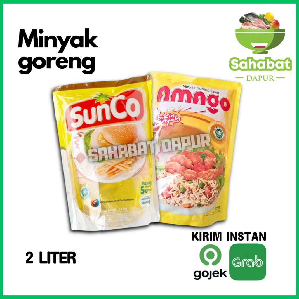 

Minyak Goreng Sunco 2L / Sunco Pouch 2L / Minyak Goreng Amago - Sahabatdapur