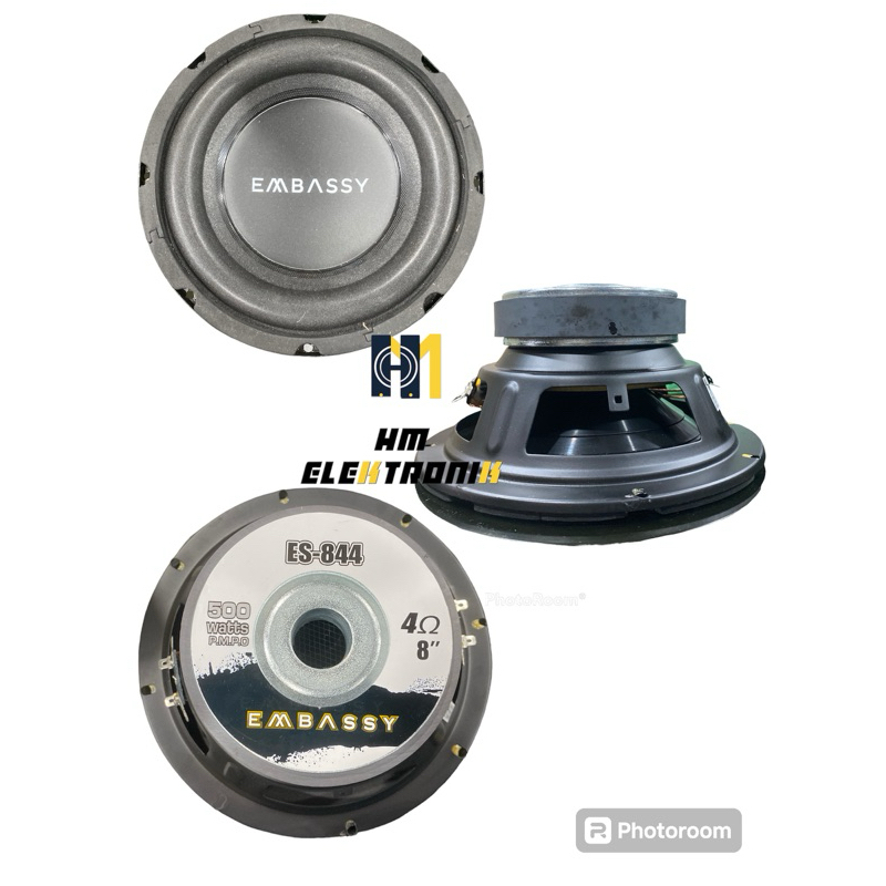 Speaker Sub Embassy 8 inch 500w subwofer
