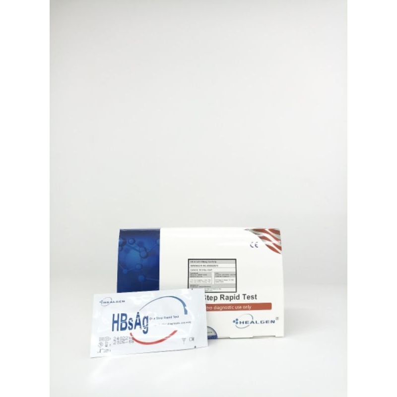 Test HBsAg strip Healgen | Alat test HBsAg strip isi 50