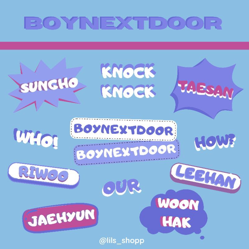 

STICKER PACK BOYNEXTDOOR, NCT DREAM, NCT 127