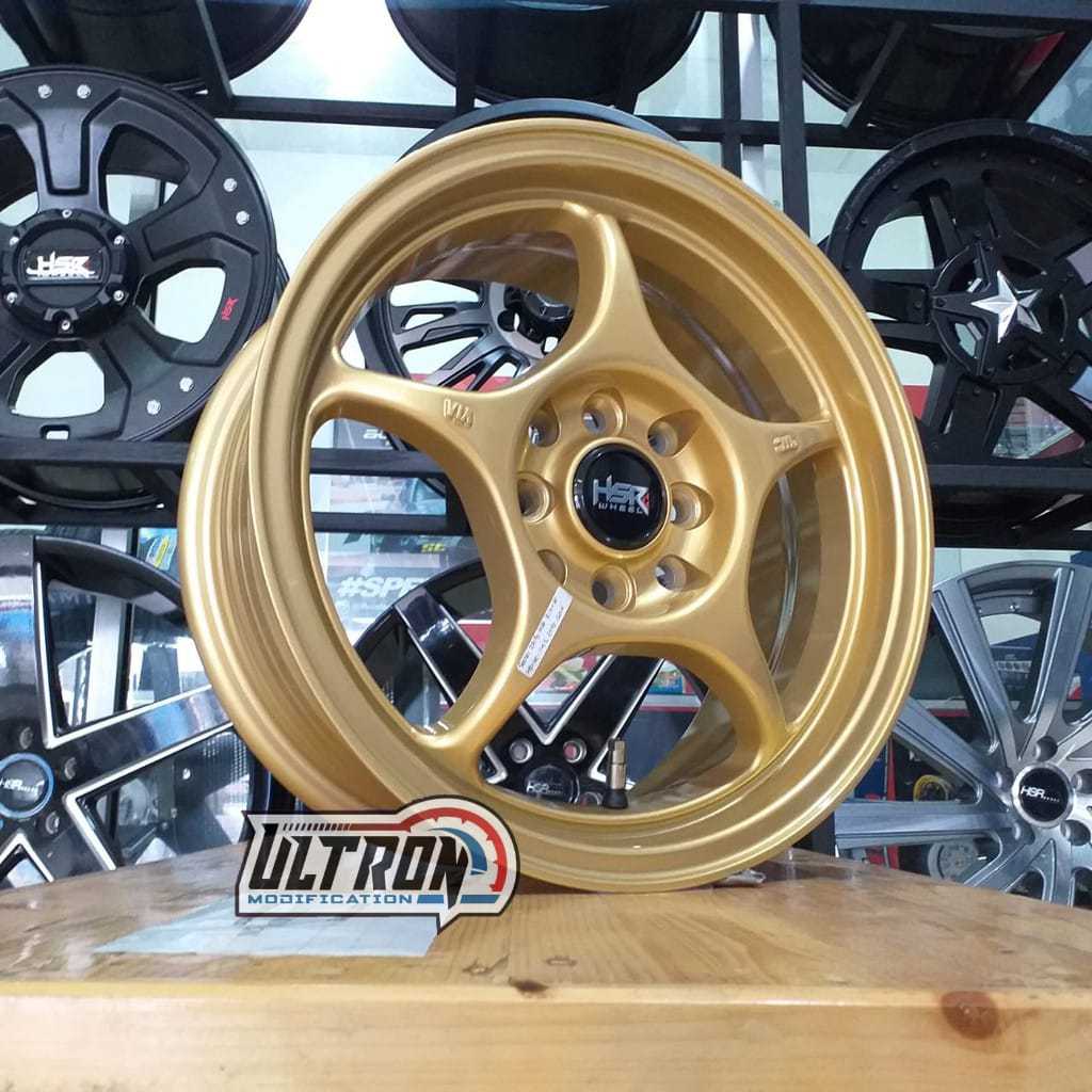 Velg enkei Tulang Ring 15 Xenia Avanza Livina Yaris March Pelek Hsr Sensei R15 Warna Gold