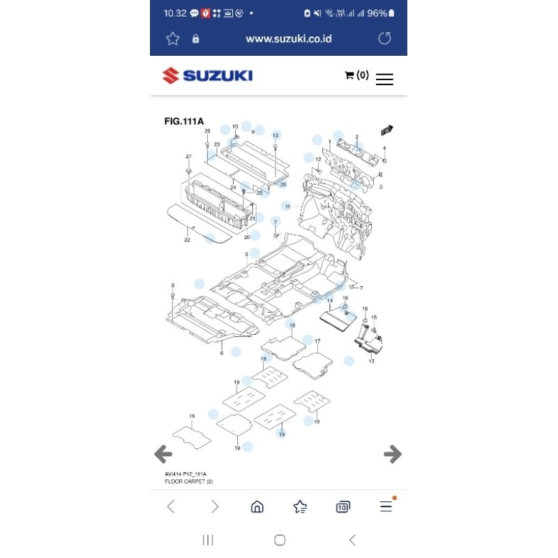 Karpet Dasar Depan Floor Carpet Suzuki Ertiga Type 3 Manual GL GX 2016 2017