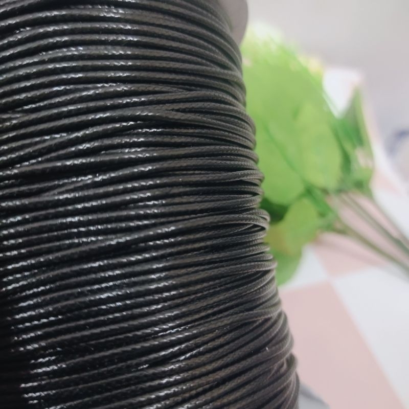 Tali Korea _tali gelang hitam Polos _Tali gelang 1,5mm