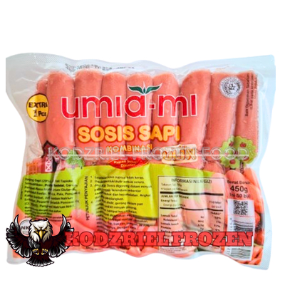 

UMIAMI Beef Sausage ULIR Isi 50 450gr - SOSIS SAPI