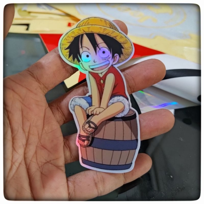 

Sticker logo one piece disain diperbarui