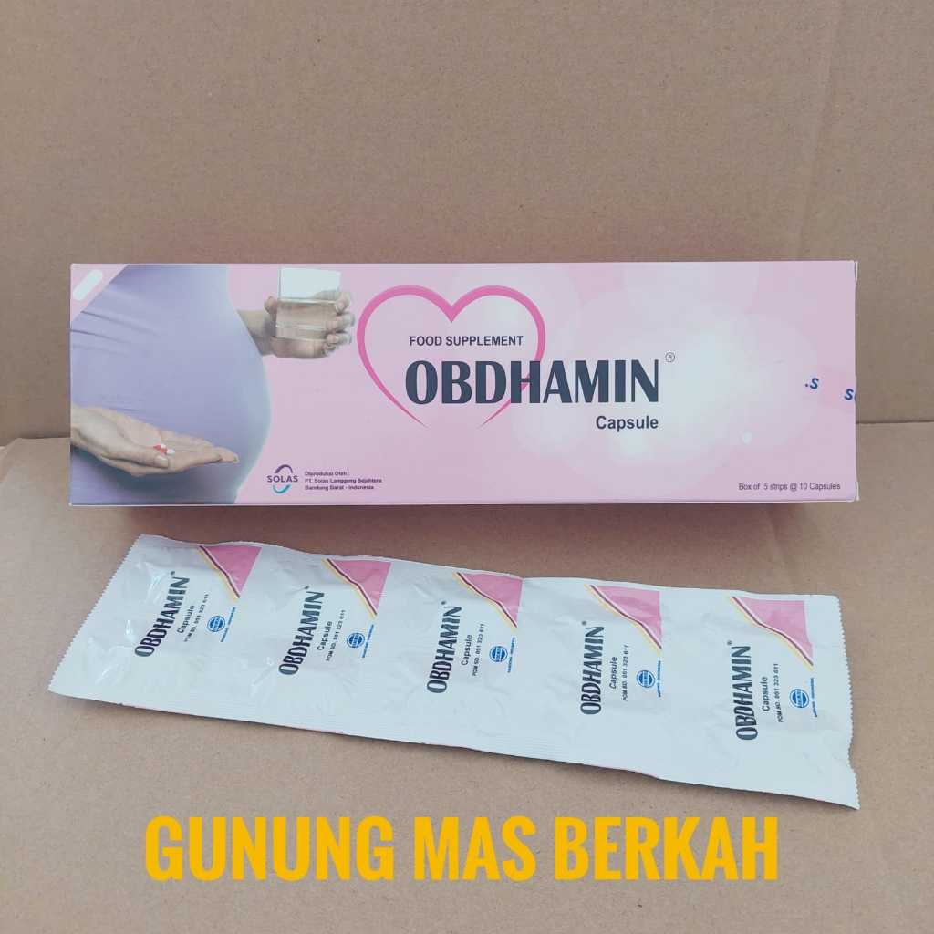 OBDHAMIN obdhamin kapsul - Suplemen dan vitamin untuk ibu hamil dan menyusui