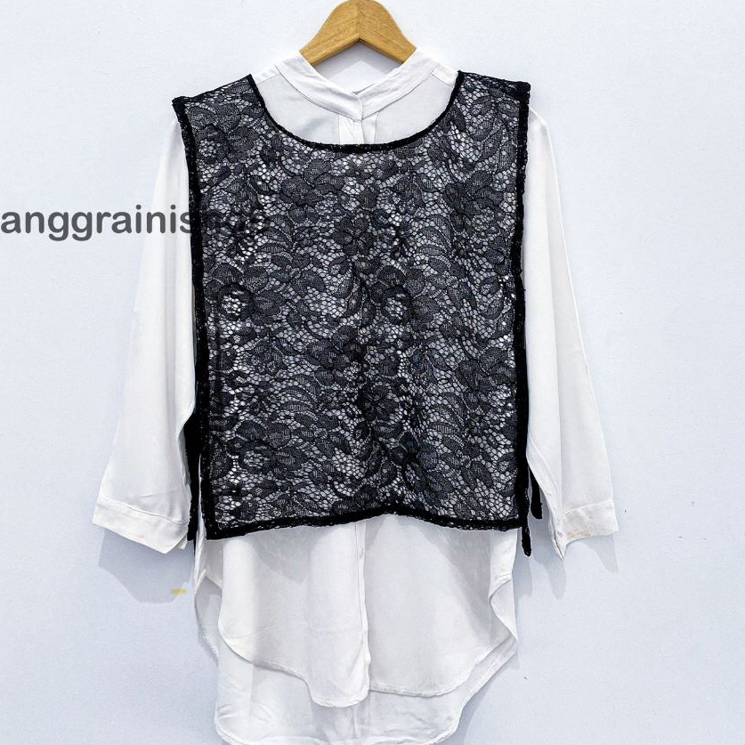 Outer vest brokat  Rompi brukat kekinian  Outer viral  Vest crop top  Outer crop brukat