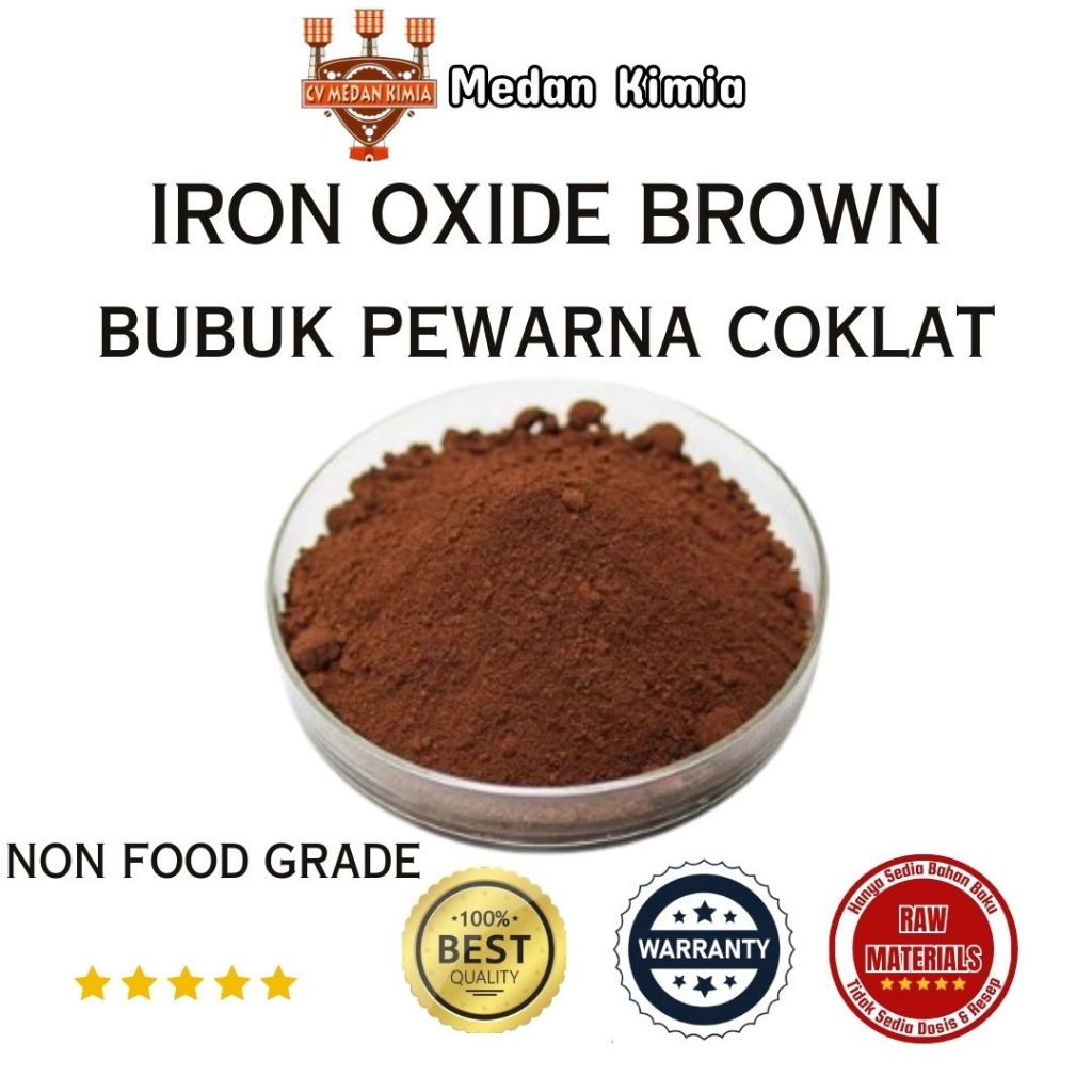 Iron Oxide Brown 1kg / Bubuk Pewarana Coklat 1kg NON Food Grade