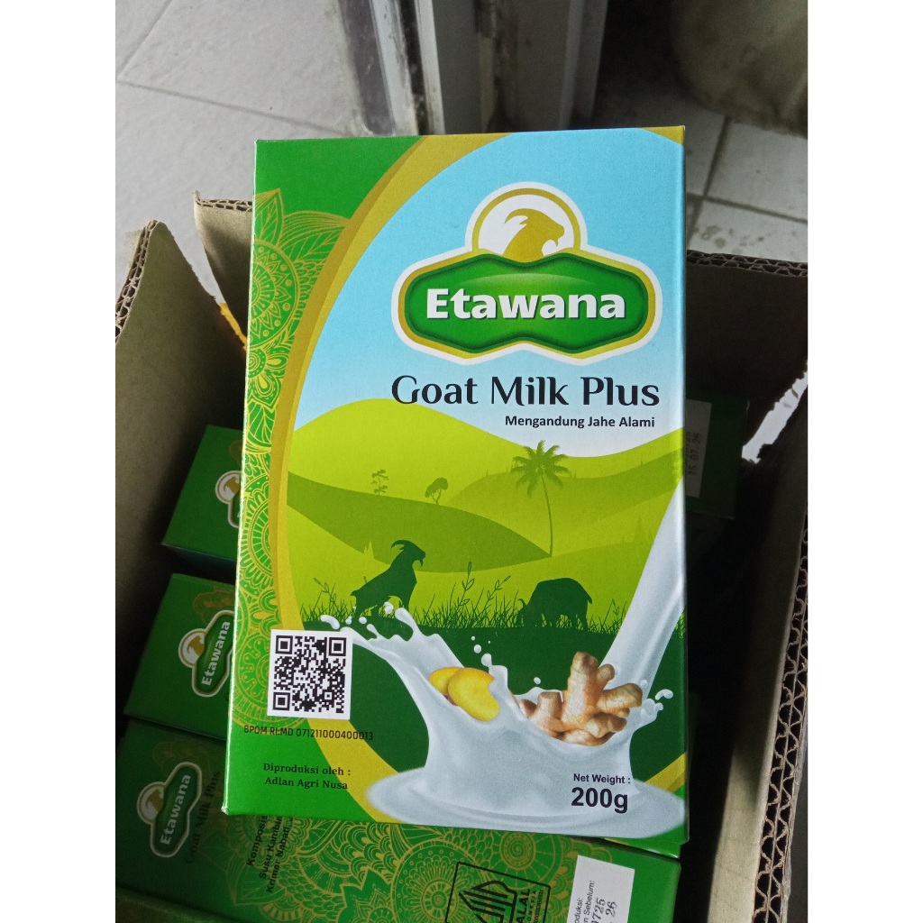 

susu kambing ETAWANA Goat Milk Plus Jahe / susu kambing plus herbal alami untuk daya tahan tubuh