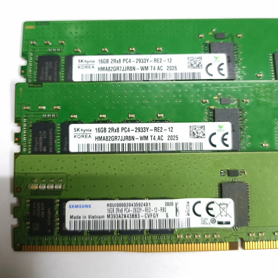 MEMORY SERVER 16GB PC4 - 2933Y DDR4 ECC RDIMM REG FOR SERVER XEON