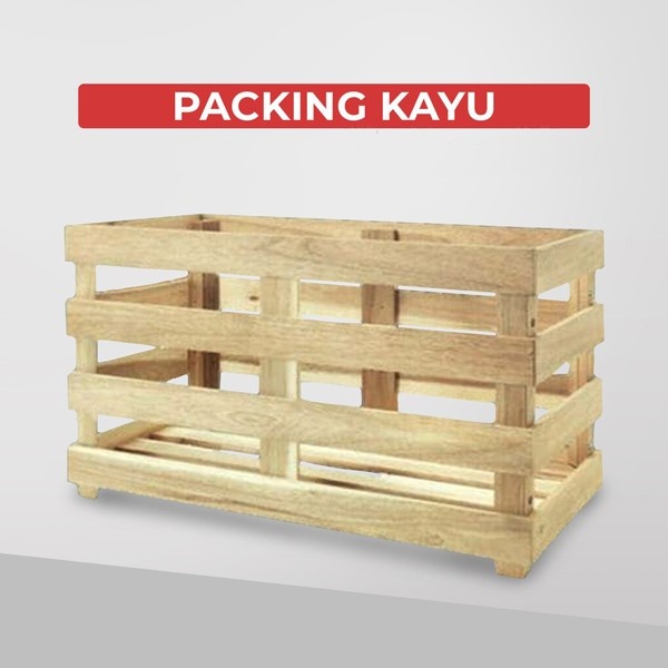 Packing kayu mesin cuci, kulkas, dll