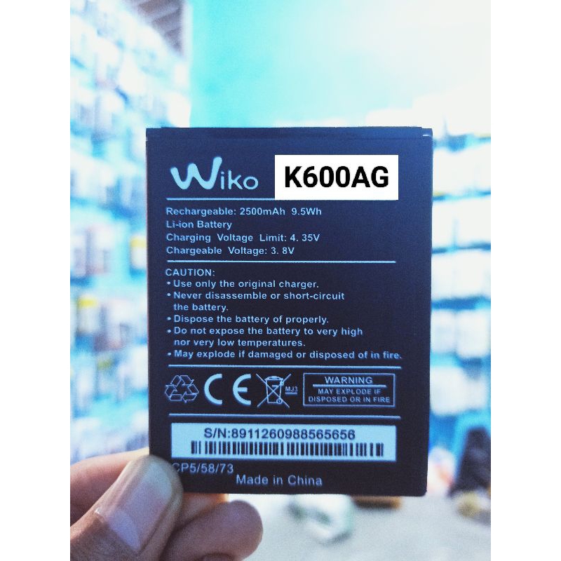 Baterai Wiko K600AG - Tommy 3 - Tommy 3 Plus - Original