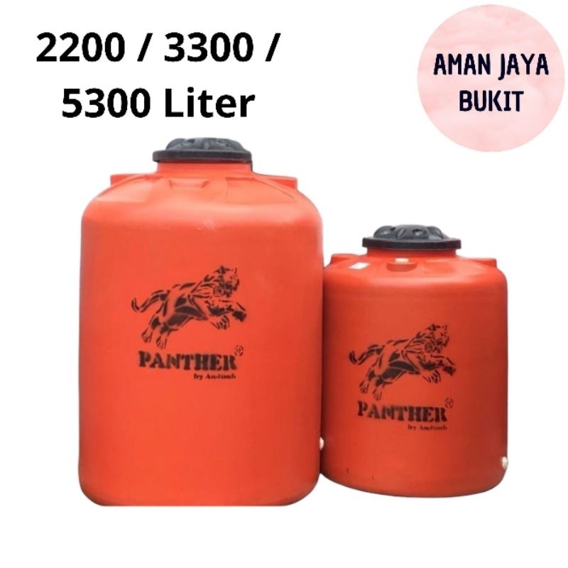 Tangki Air Toren Air PANTHER 2200L . 3300L . 5300L . Liter Tedmond Tandon