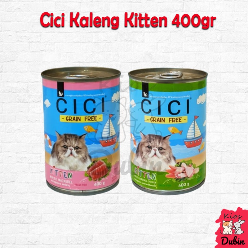 Cici Kitten Kaleng 400gram - Makanan Basah Anak Kucing Cici Wet Food