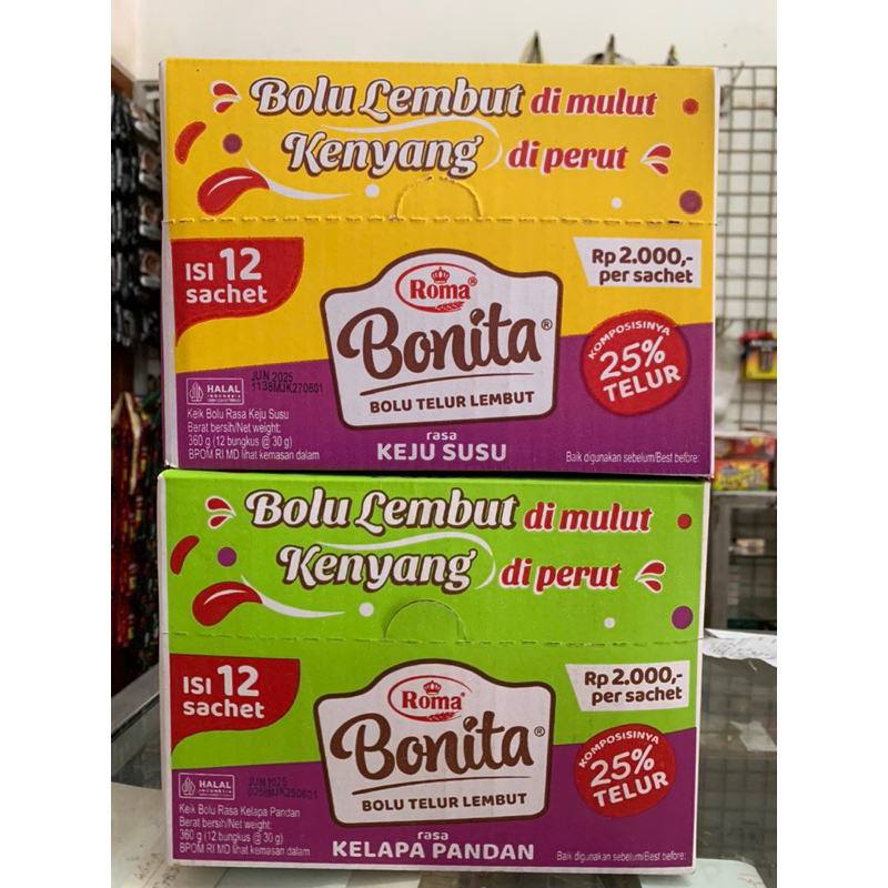 

Roma Bonita Bolu Telur Lembut