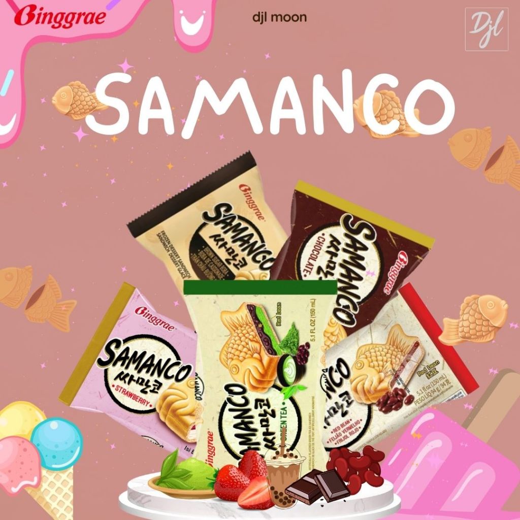 

Binggrae Samanco Ice Cream Sandwich 150ml 1 Pcs