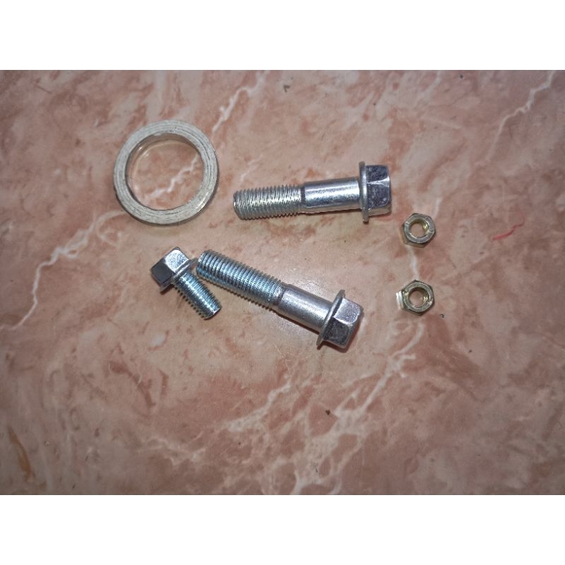 baut knalpot belakang atas bawah genio beta deluxe scoppy 2021 beat street new 2021 full set demgan 