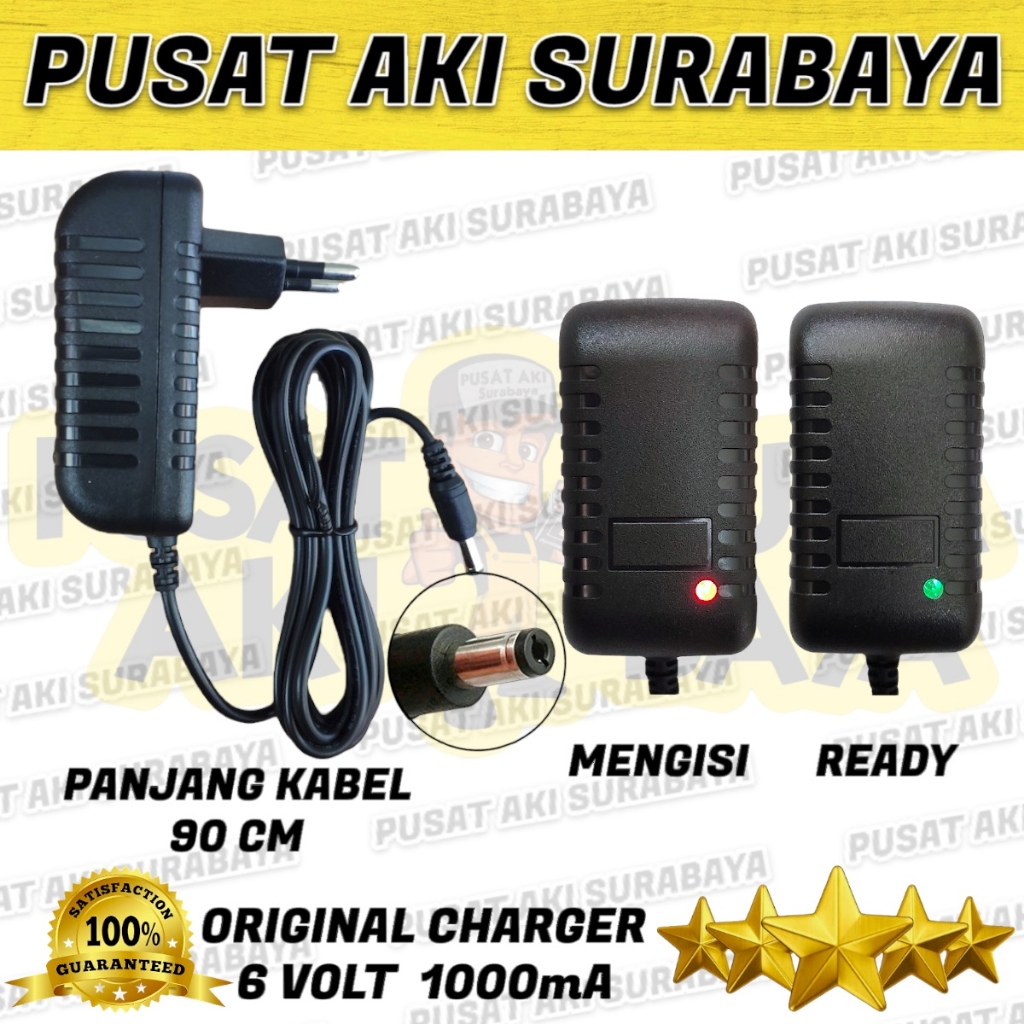 CHARGER BATTERY 6 VOLT ADAPTOR MOTOR VESPA SCOOPY PCX MOTOR MAINAN ANAK 6VOLT PMB LEGENDER LAMBRADO 
