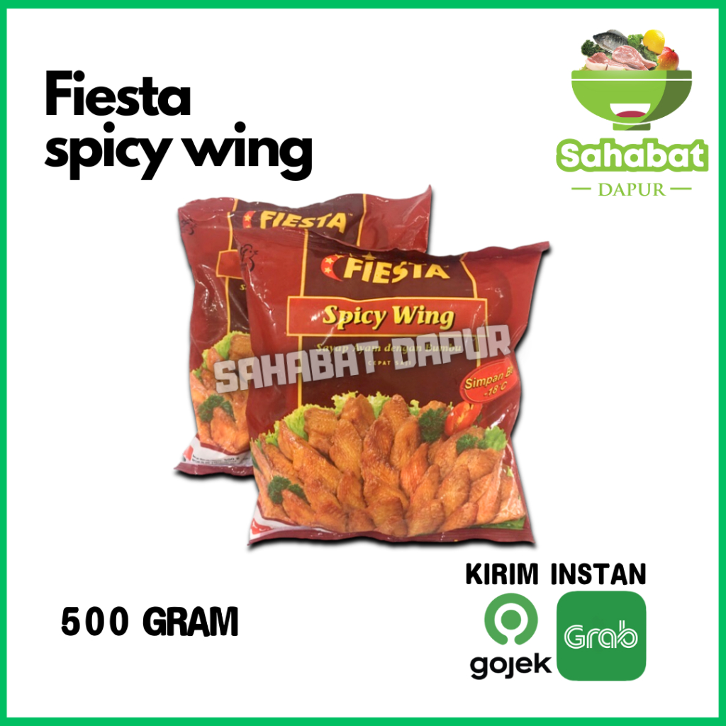 

Fiesta Spicy Wing / Sayap Ayam Dengan Bumbu 500 gram