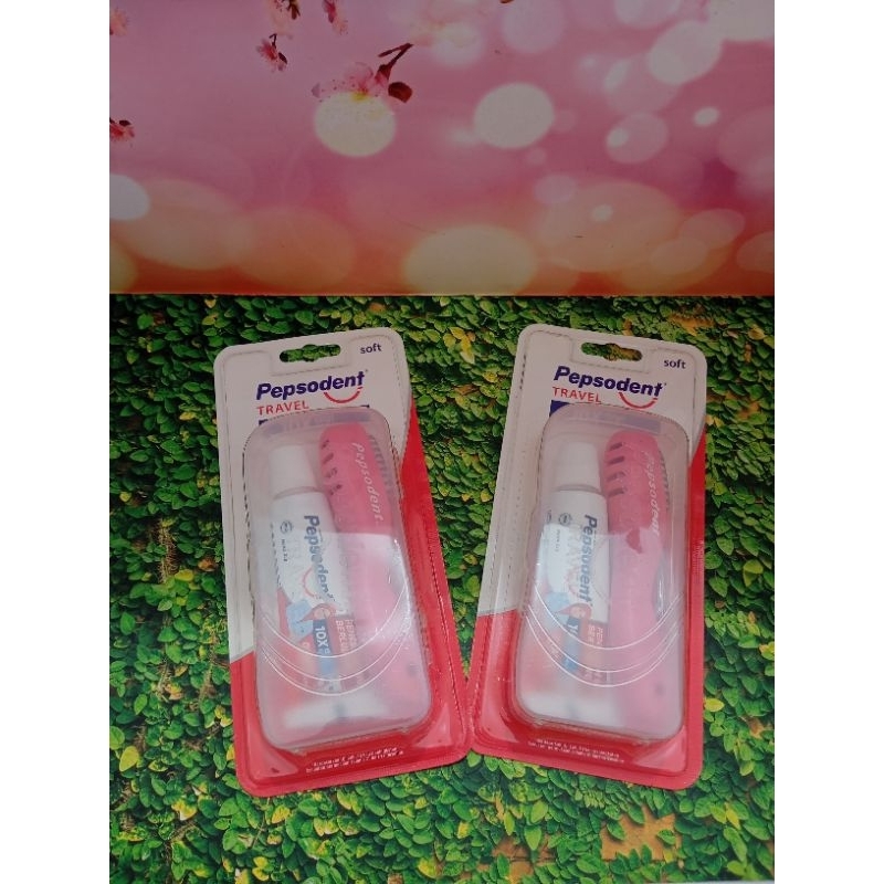 (CSY) Pepsodent sikat gigi travel lipat + pasta gigi 25gr