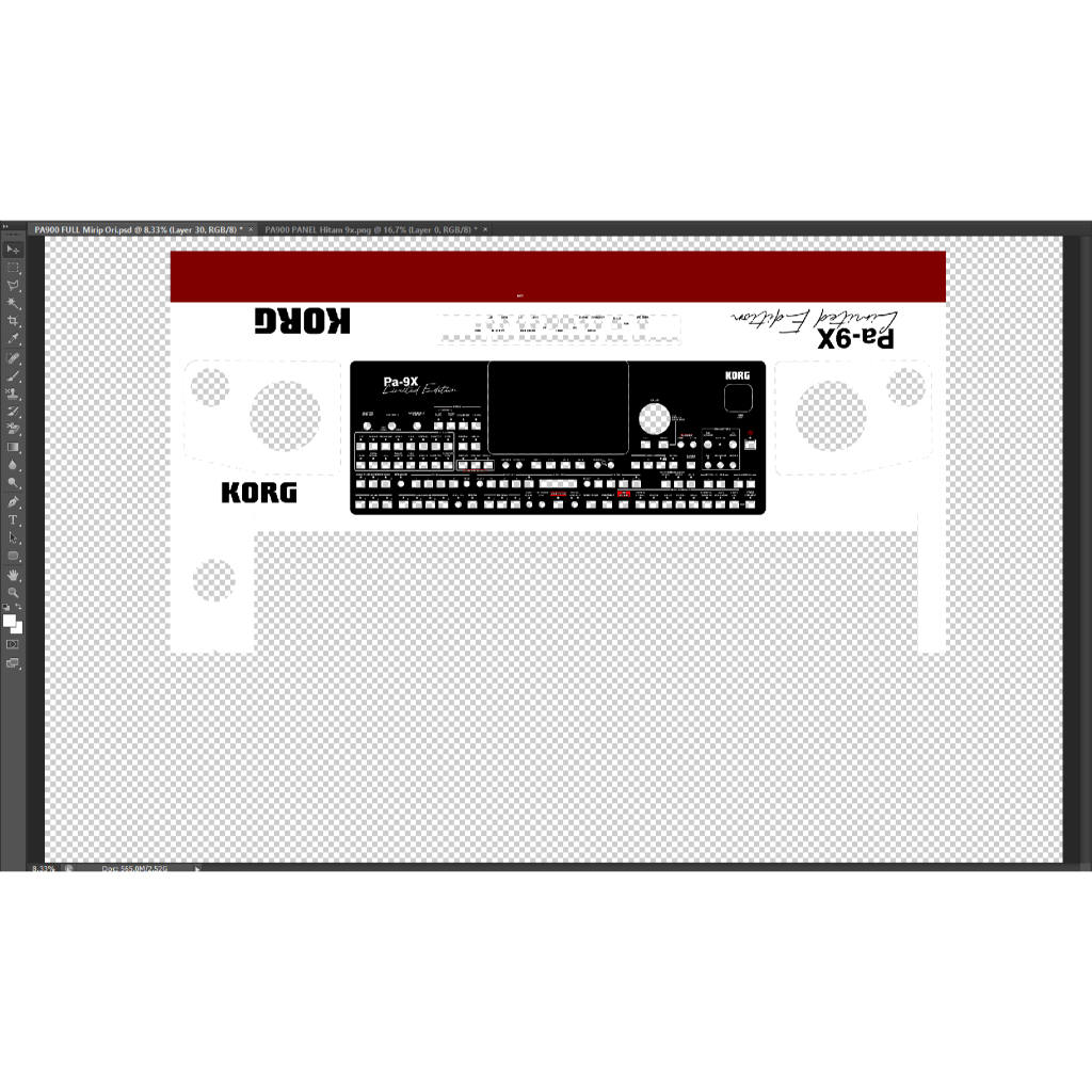 STICKER KEYBOARD KORG PA900