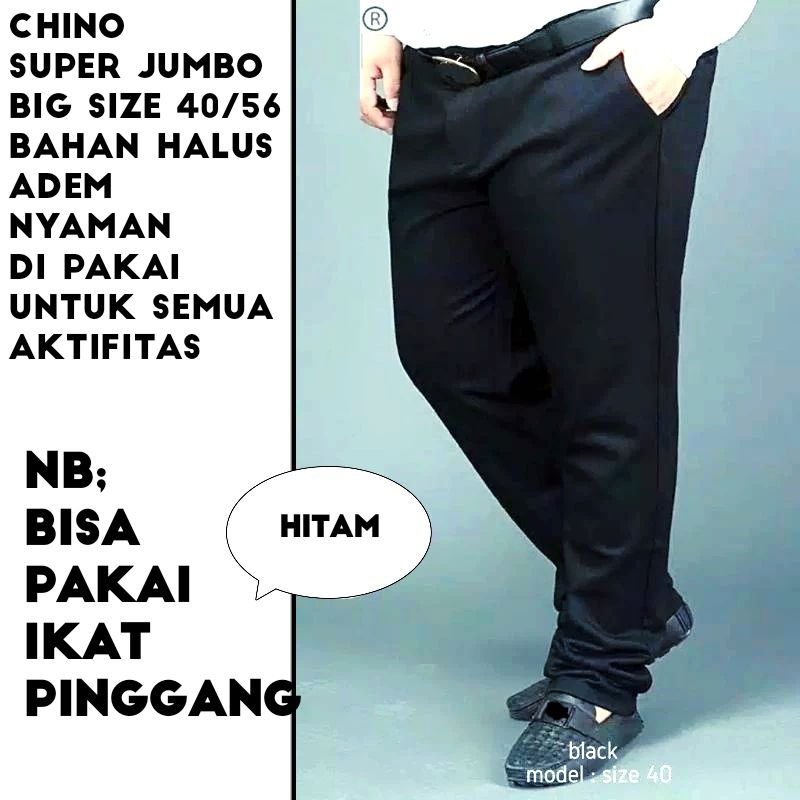 celana panjang pria chino jumbo gasper