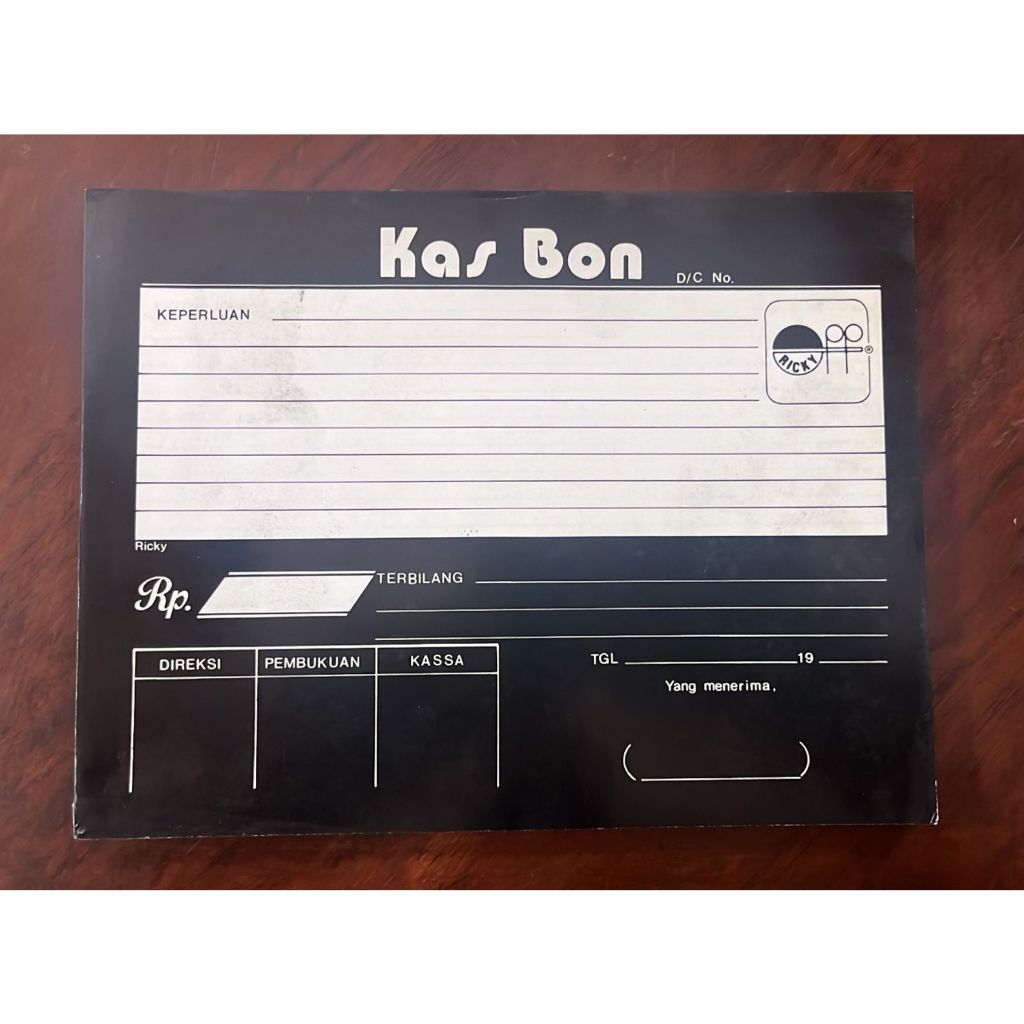 

Ricky Bukti Kas Bon 1 rangkap