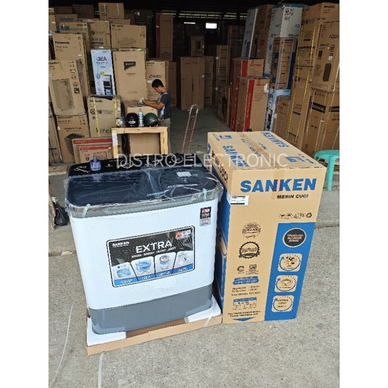MESIN CUCI 2TABUNG 8KG SANKEN 8900
