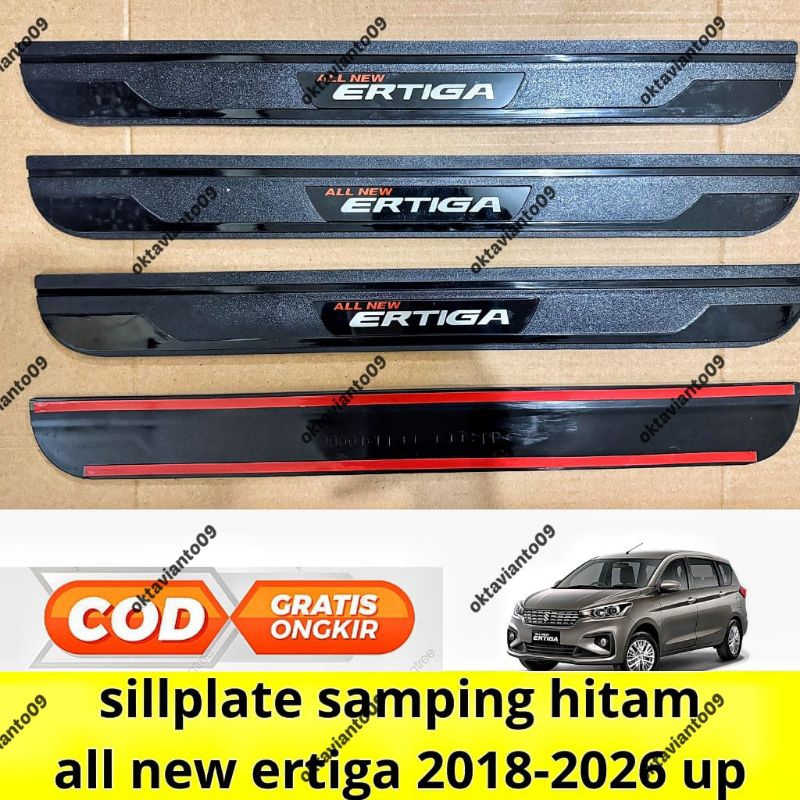 sillplate samping all new ertiga 2018 2019 2021 2022 2023 2024 hitam