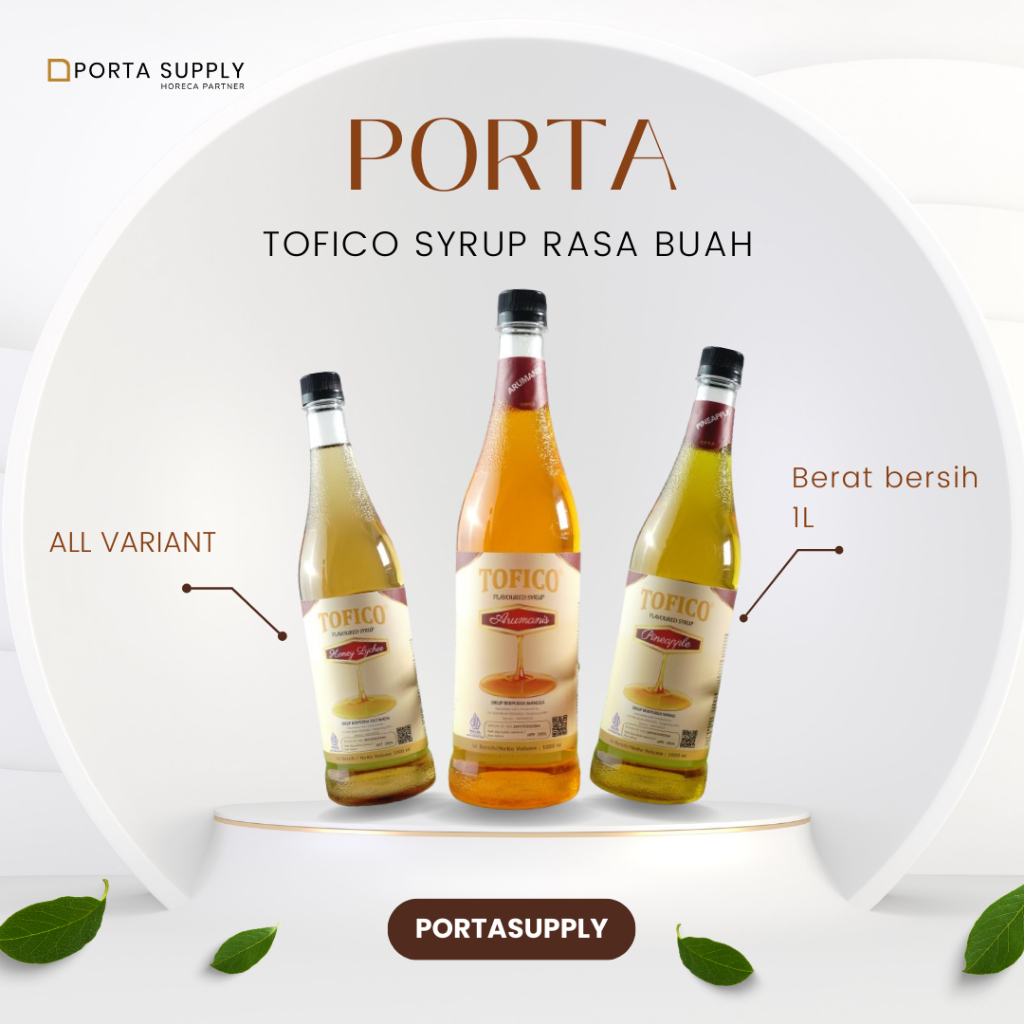 

Tofico syrup rasa buah all variant 1L