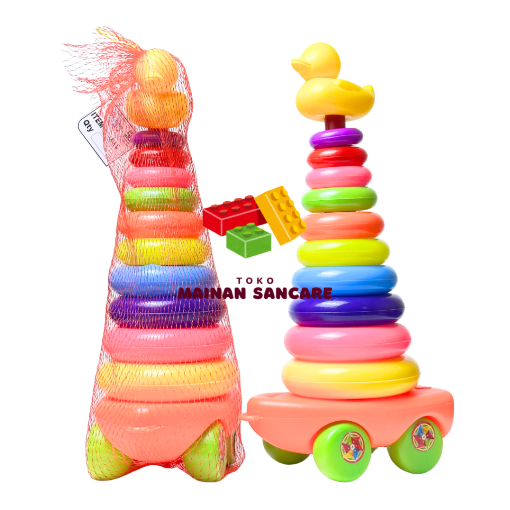 MAINAN MURAH - MAINAN DONAT SUSUN RODA DONAT - MAINAN RING DONAT MURAH