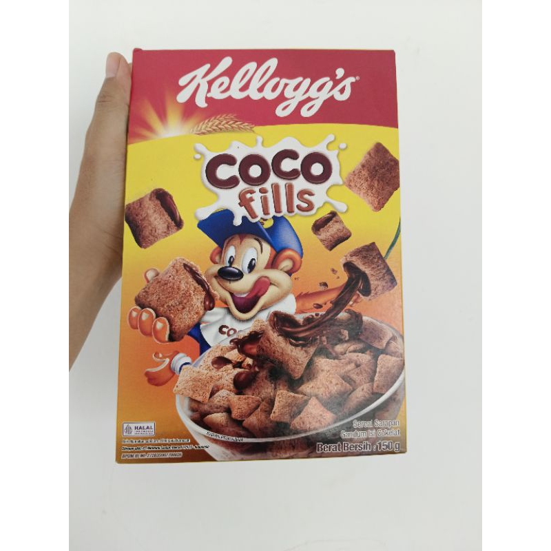 

serial gandum rendah gula Kellogg's rasa coklat 150 grm