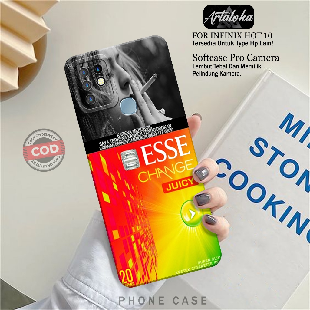 Case Hp Infinix Hot 10 Fashion Case RK Softcase Infinix Hot 10 Silikon TPU Pro Camera Casing Infinix
