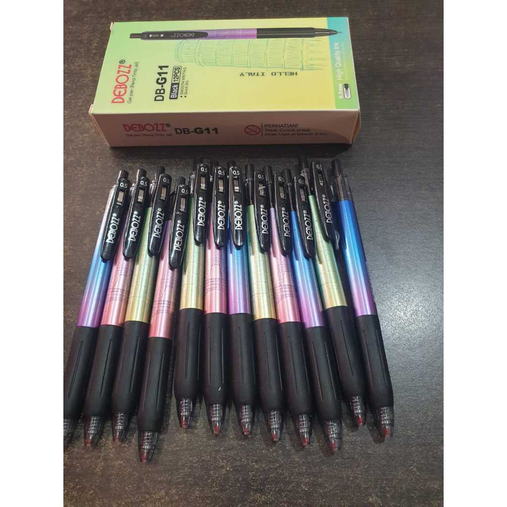 

Ballpoint, Bolpen, Pulpen Gel DEBOZZ DB-G11 Hello Italy Hello Paris 0.5 mm