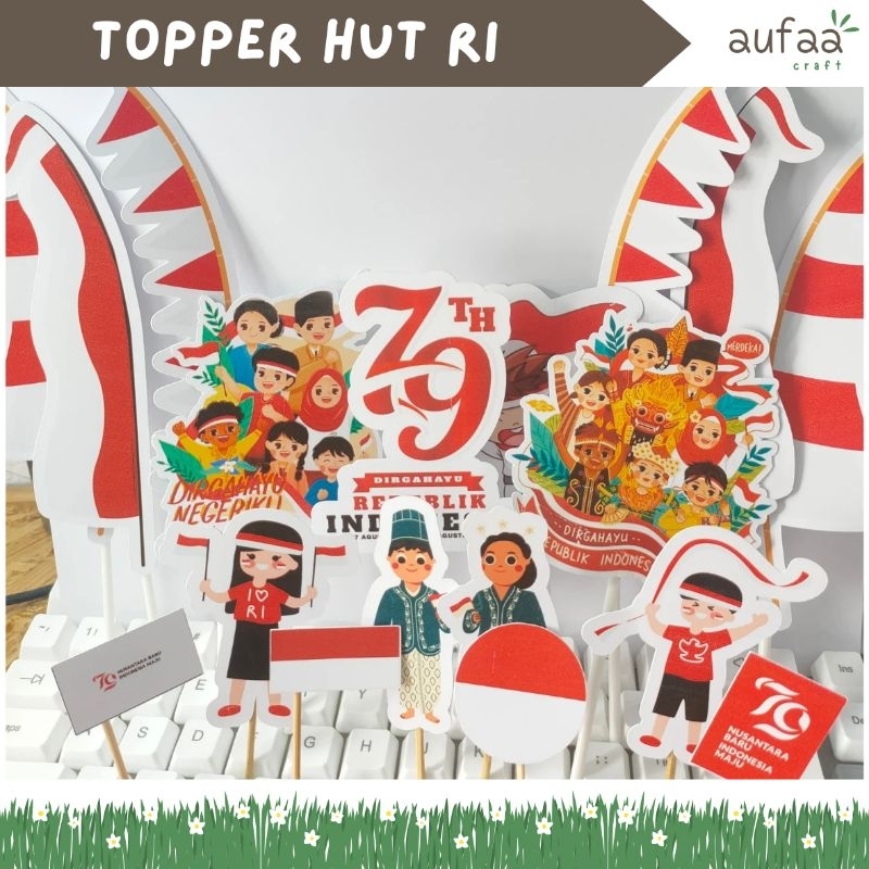 Topper HUT RI | Hiasan Tumpeng