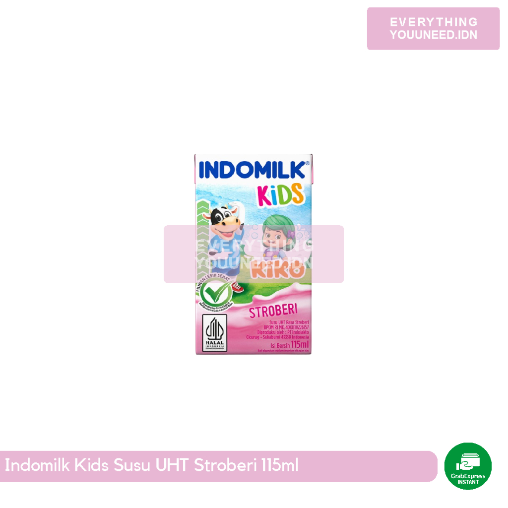 

Indomilk Kids Susu UHT Stroberi115ml