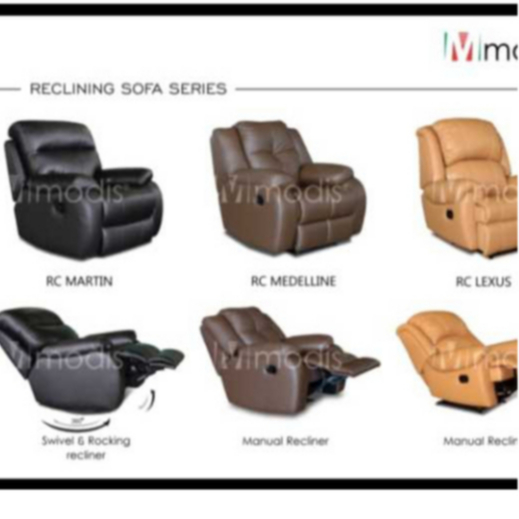 Sofa Modis Recliner Sofa Santai Minimalis Multifungsi