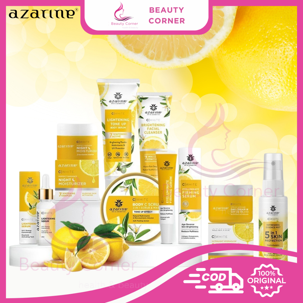 Azarine C-White Series Night Moisturizer/Day Cream/Body Scrub/Lightening Serum/Body Serum
