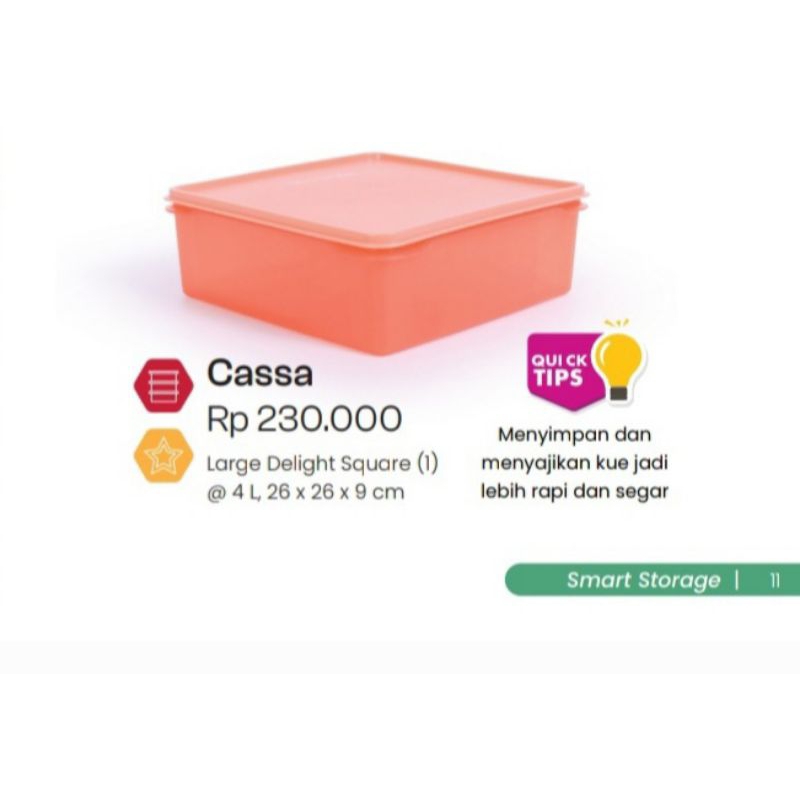 MOORLIFE Tempat Kue Bolu/Tart/Lapis Surabaya CASSA 4000ml (Ada kardusnya)